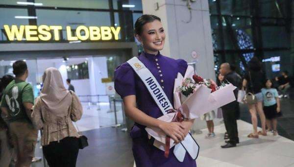 Miss Indonesia 2024 Monica Kezia Tiba di Jakarta, Raih Prestasi Membanggakan di Miss World 2025
