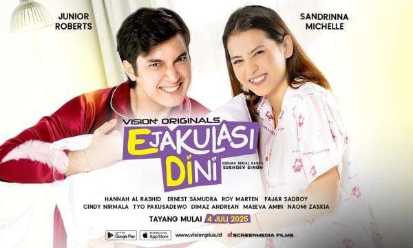 VISION+ Rilis Poster Resmi Series EDI, Junior Roberts dan Sandrinna Michelle Curi Perhatian!