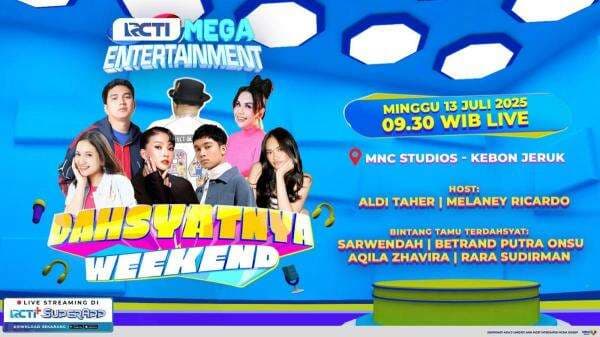 Dahsyatnya Weekend Tampil dengan Wajah Baru: Kombinasi Talkshow, Musik, dan Game Seru di Hari Minggu Dahsyatnya Weekend Tampil dengan Wajah Baru: Kombinasi Talkshow, Musik, dan Game Seru di Hari Minggu