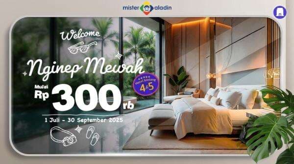 Menginap di Hotel Bintang 4 dan 5 Mulai Rp300.000 