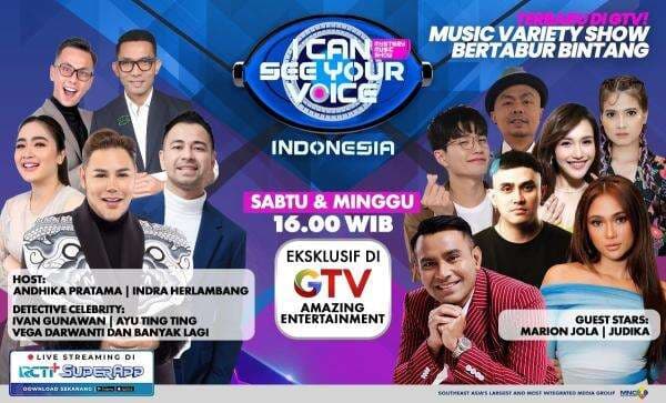 Terbaru di GTV, Judika Dibuat Bingung Setengah Mati dan Marion Jola Terjebak Rayuan Palsu di I Can See Your Voice!