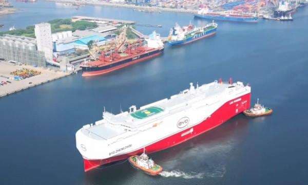 Spesifikasi Kapal Raksasa BYD Setinggi 15 Lantai Sandar di Tanjung Priok, Bawa Ribuan Mobil Listrik China