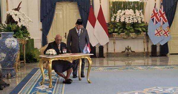 Prabowo Terima Kunjungan Resmi PM Fiji di Istana Merdeka