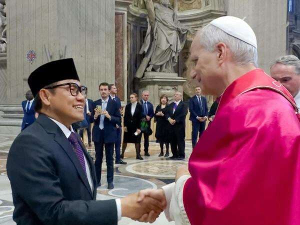 Jadi Utusan Presiden, Cak Imin Hadiri Pelantikan Paus Leo XIV di Vatikan
