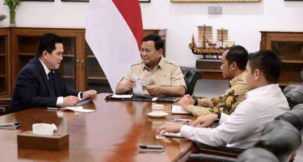 Prabowo Panggil Erick Thohir ke Istana, Minta Diskon Transportasi Dimulai