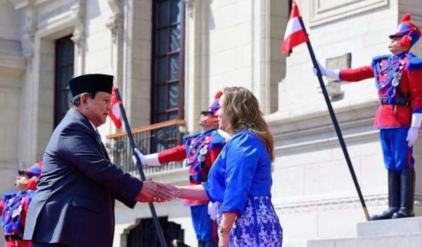 Prabowo Bakal Bertemu Presiden Peru di Istana Jakarta Pagi Ini