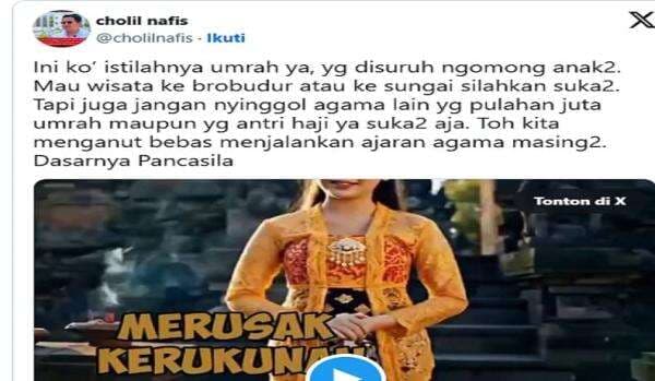 Viral Promosi Borobudur Gunakan AI Sebut Umrah ke Borobudur, MUI Minta Pembuatnya Ditegur