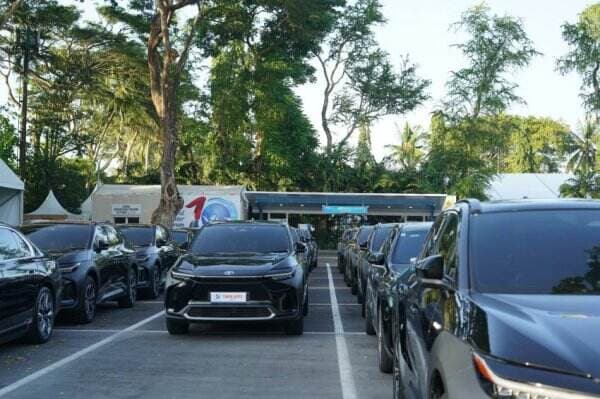 130 Unit Mobil Listrik Toyota bZ4X Kawal Mobilitas WWF 2024 di Bali