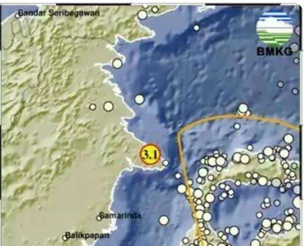 Pusat Gempa Hari Ini 2 Menit yang Lalu Guncang Berau Kaltim, Cek Magnitudonya