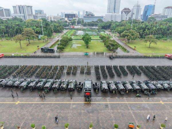 Ribuan Prajurit TNI Disiagakan Amankan Malam Tahun Baru di Jakarta