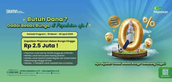 Pegadaian Jawa Barat salurkan Gadai Peduli: Gadai tanpa bunga, bebas worry!