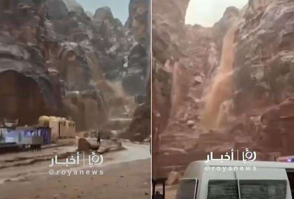 Banjir Bandang Mengerikan di Kota Kuno Petra Yordania, 2 Turis Belgia Tewas