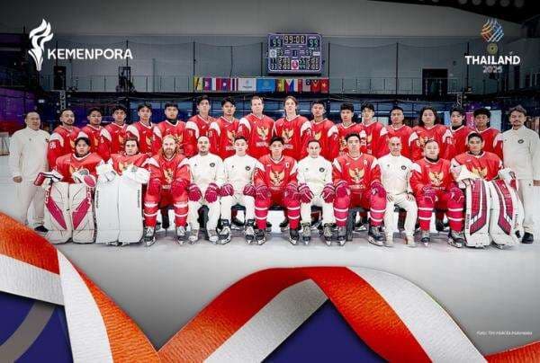 Bungkam Thailand di Final, Timnas Hoki Es Putra Indonesia Segel Emas Ke-90 di SEA Games 2025