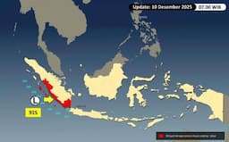 Bibit Siklon Tropis 91S Picu Peningkatan Hujan di Sumatera, BMKG: Waspada!