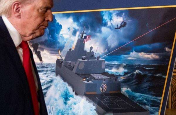 Trump Umumkan Pembuatan 2 Kapal Perang Terbesar dan Tercanggih AS, Bisa Bawa Senjata Nuklir