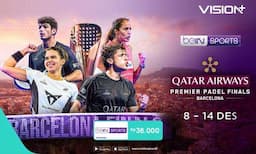 Jadwal dan Link Live Streaming Premier Padel 2025 Barcelona Finals, Nonton di Vision+