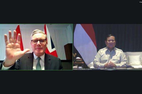 Presiden Prabowo Telekonferensi dengan PM Inggris Keir Starmer, Bahas Apa?