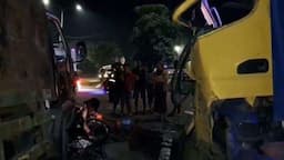 2 Truk Tabrakan di Bojonegoro, 2 Pemotor Tewas Terjepit