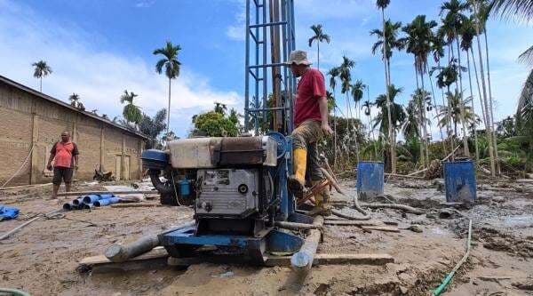 Pascabanjir Bandang, 100 Sumur Bor Dikebut untuk Pemenuhan Air Bersih di Aceh Utara