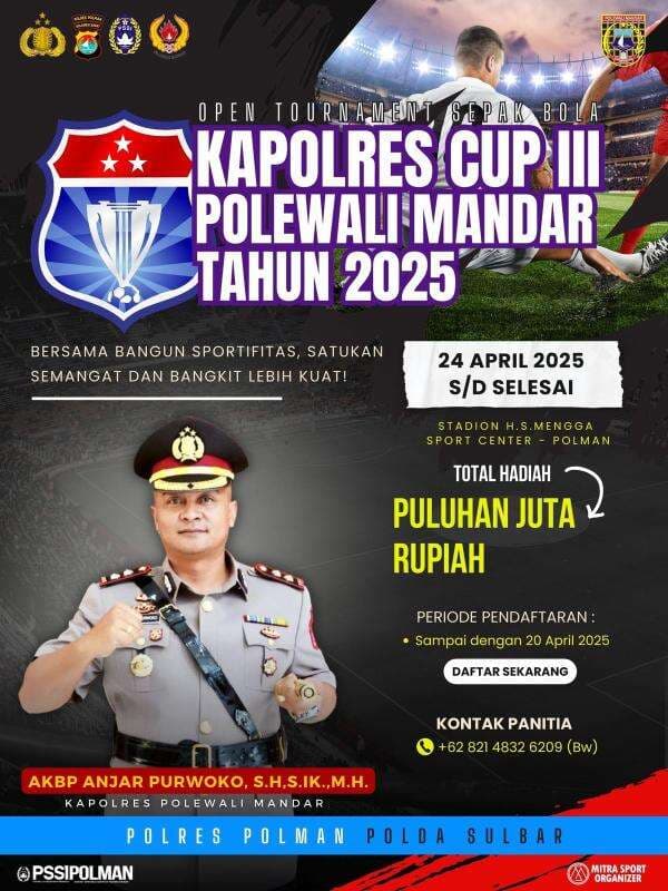 Kapolres Polman Cup III Segera Bergulir, 24 Tim Dipastikan Akan Berlaga