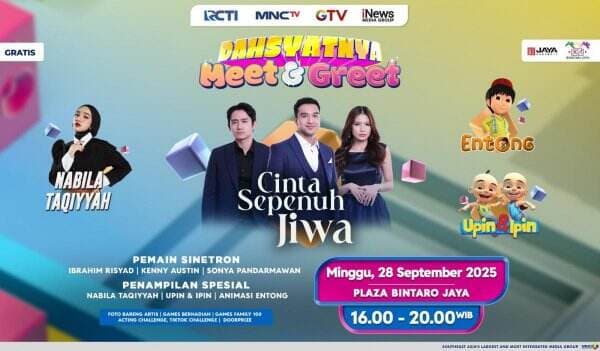 Deretan Pemain Sinetron Terbaru RCTI, Cinta Sepenuh Jiwa Akan Menyapa Warga Bintaro di Dahsyatnya Meet and Greet