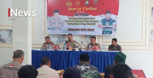 Dengar Aspirasi dan Apresiasi Masyarakat, Polres Gowa Gelar Jumat Curhat