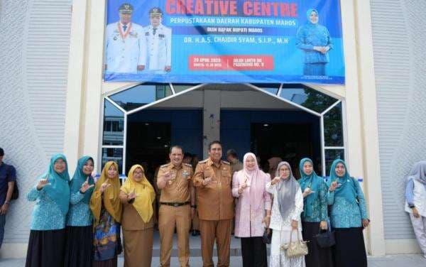 Bupati Maros Resmikan Gedung Creative Center untuk Fasilitasi Aktivitas Pemuda