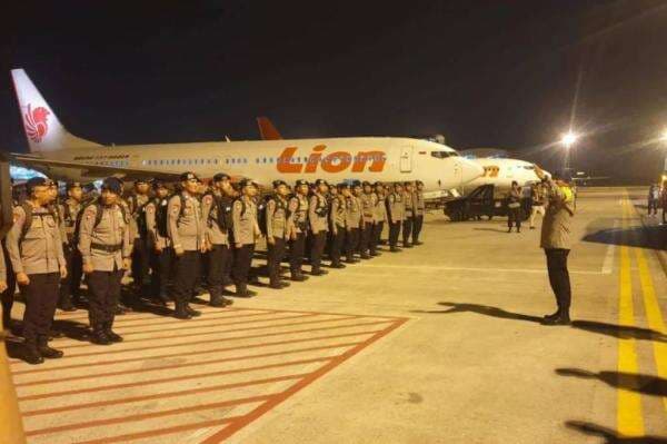 500 Personel Brimob dari 5 Polda Tiba di Bandara Kualanamu, Tangani Bencana Sumut-Aceh