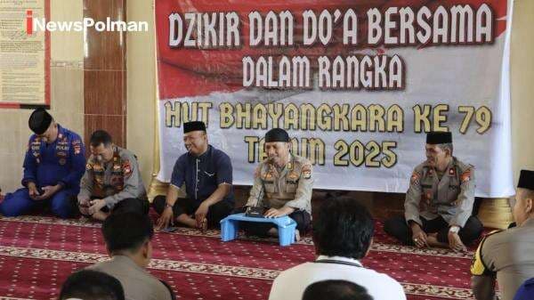 Sambut Hari Bhayangkara ke-79, Polres Polman Gelar Dzikir dan Doa Bersama