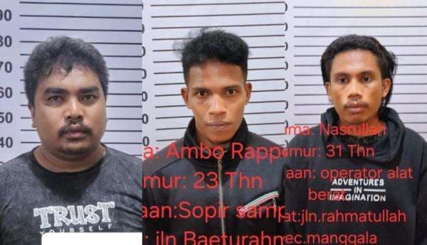 Sapi Dilumpuhkan Pakai Eskavator, Tiga Sindikat Curnak di Makassar Diringkus Sapi Dilumpuhkan Pakai Eskavator, Tiga Sindikat Curnak di Makassar Diringkus