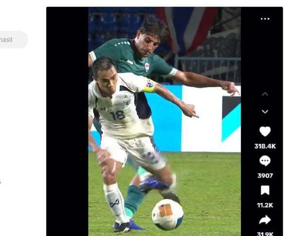Tendang Chanathip Songkrasin hingga Kartu Merah, Pemain Irak Mohanad Ali Kena Skorsing Lawan Timnas Indonesia?