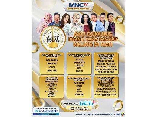 10 Kategori dan 1 Lifetime Achievement Siap Diberikan ke Insan Dangdut di Anugerah Dangdut Indonesia 2025