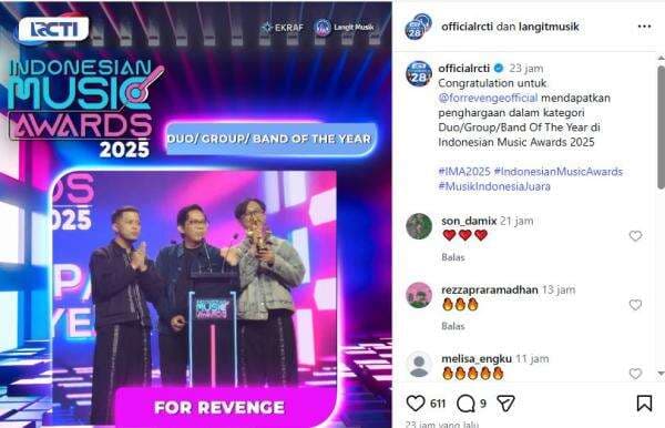 Dua Piala dan Malam Kejayaan for Revenge di IMA Awards 2025