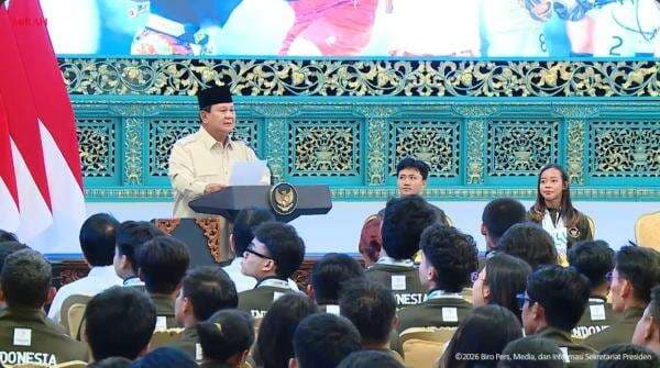 Prabowo Janji Naikkan Bonus untuk Atlet Peraih Medali di Asian Games 2026