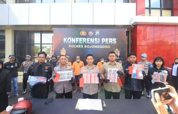 Polres Bojonegoro Bongkar Jaringan Uang Palsu Lintas Daerah, 4 Tersangka Diamankan