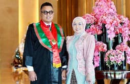 Uya Kuya Wisuda S2 Magister Hukum, Astrid: Selamat Suamiku