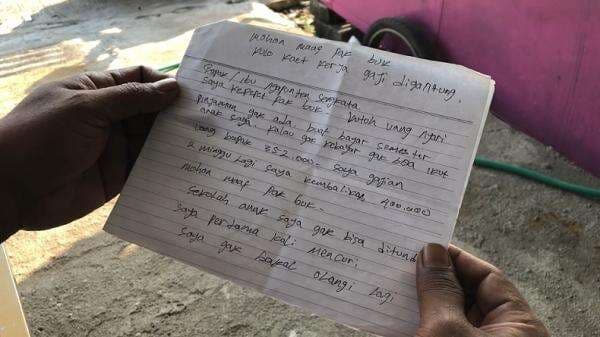 Surat Haru Maling di Mojokerto, Ngaku Mencuri demi Bayar Semester Sekolah Anak