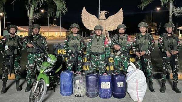Prajurit Kostrad Gagalkan Penyelundupan Barang Ilegal di Perbatasan, Pelaku Kabur ke Timor Leste