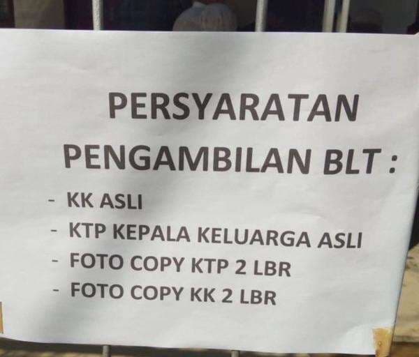 &lrm;Viral Syarat Penerima BLT Korban Banjir Harus Bawa KTP dan KK Asli Netizen: Rumah Aja Hilang