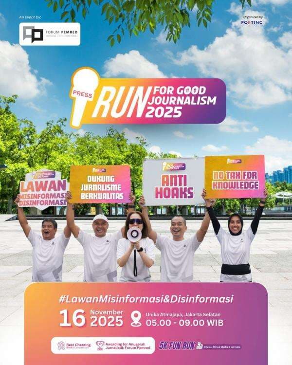 Dukung Keberlanjutan Media Berkualitas, Forum Pemred Gelar Run for Good Journalism Dukung Keberlanjutan Media Berkualitas, Forum Pemred Gelar Run for Good Journalism