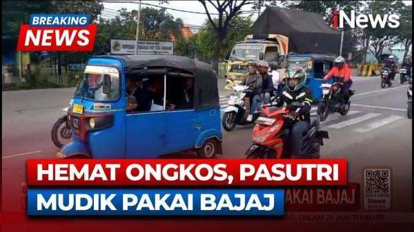 Demi Hemat Biaya, Pasangan Suami Istri Nekat Mudik Pakai Bajaj Sejauh Ratusan Kilometer