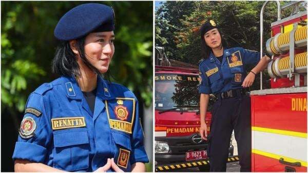 Potret Cantik Chef Renatta Cosplay Pemadam Kebakaran, Netizen Heboh Rela Jadi Apinya