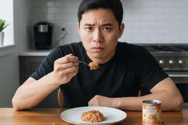 Jangan Ditiru! Demi Hidup Irit, Mahasiswa Ini Makan Makanan Kucing