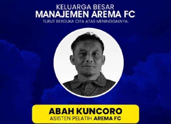 Arema FC Berduka, Asisten Pelatih Kuncoro Meninggal usai Kolaps Saat Laga Persahabatan