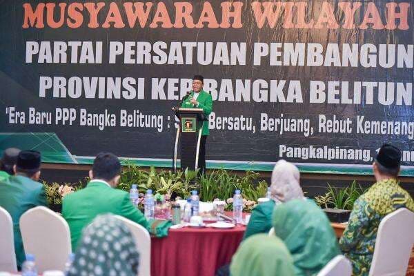 Buka Muswil PPP, Mardiono Minta Dukung Program Pemerintahan Prabowo