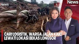 Warga Benar Meriah Tempuh Puluhan Kilometer Jalur Bekas Longsor demi Bantuan Makanan