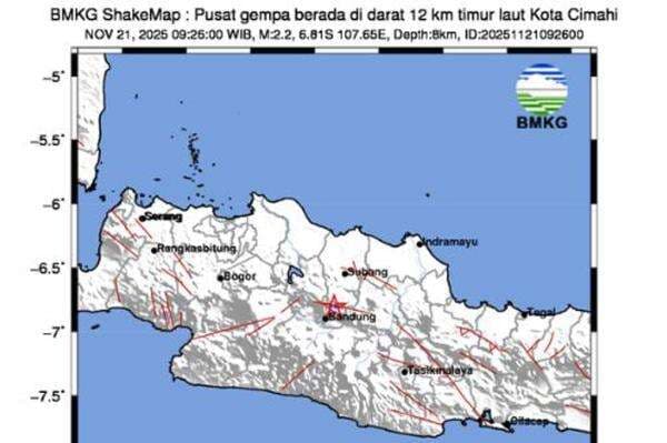 Gempa Hari Guncang Cimahi, Terasa Cukup Kuat di Lembang hingga Dago Bandung