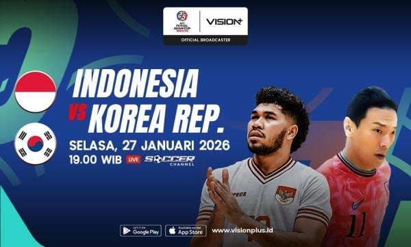 Cara Nonton dan Link Live Streaming Timnas Futsal Indonesia vs Korea Selatan di Piala Asia Futsal 2026