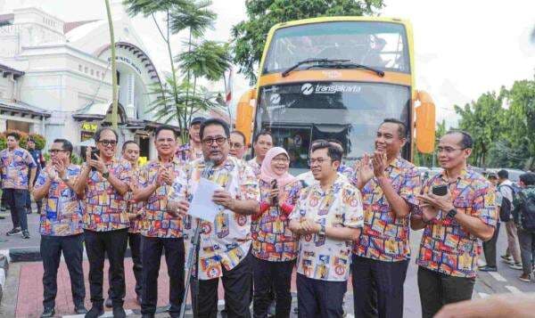 Wagub DKI Buka Rute Baru Bus Open Top Tour of Jakarta, Lintasi Sejumlah Titik Bersejarah