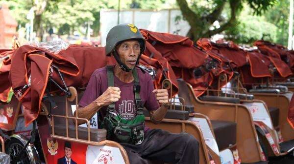 Becak Listrik dari Prabowo, Kakek Sarjono: Kami Dibesarkan dari Becak hingga 4 Anak Saya Jadi TNI